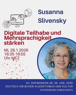 Strengthening digital participation and multilingualism - ECML presentation in German at DaFWEBKON 2026